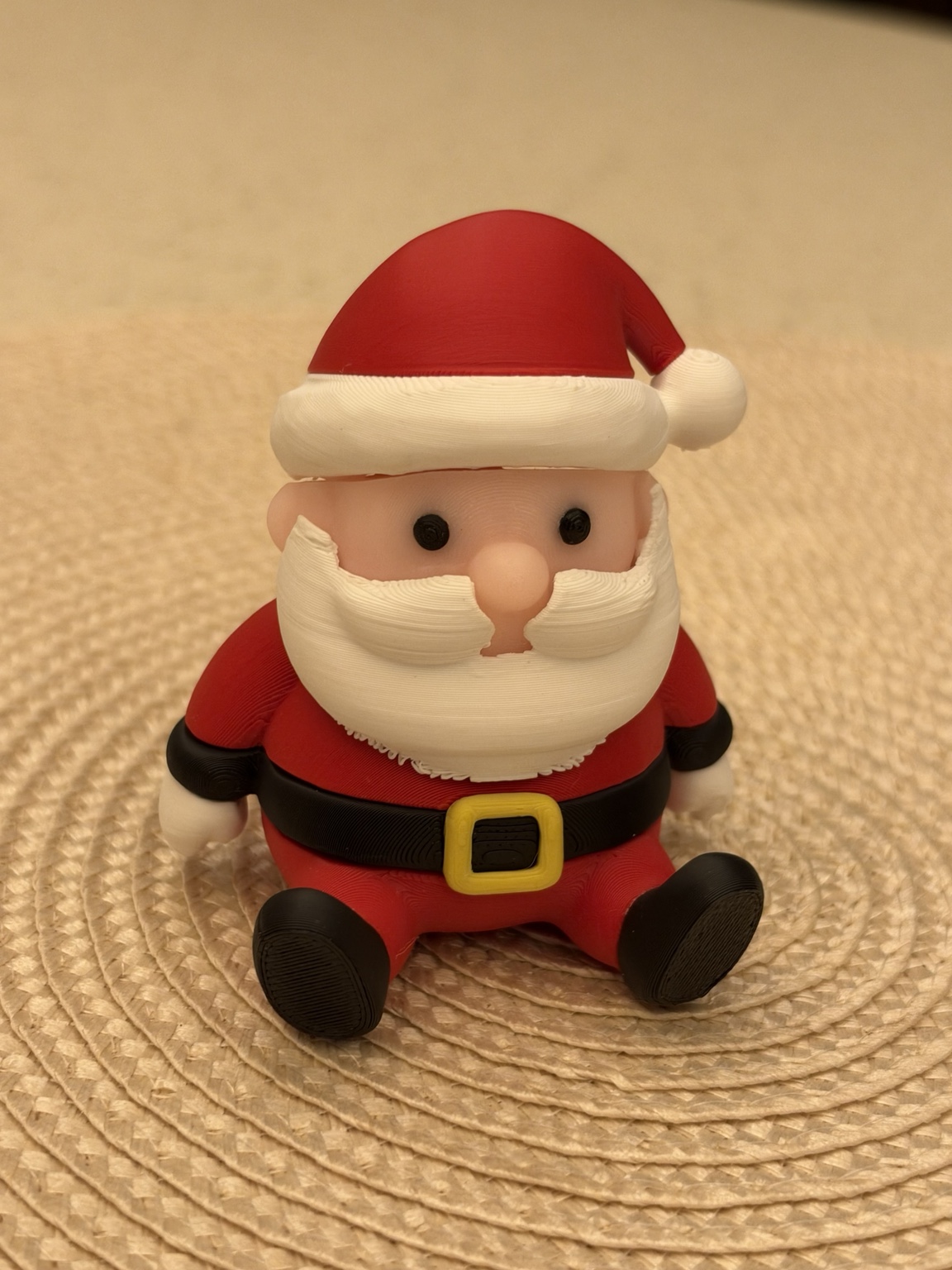 Miniatura impressa em 3D do Papai Noel